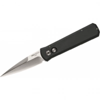 Автоматический складной нож Godson™ Solid Black Handle, Satin Blade купить в Щелкове